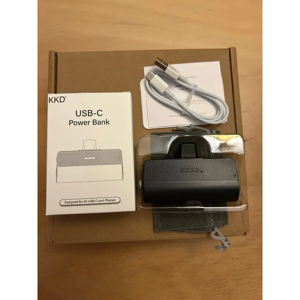 USB-C Mini Portable Lightweight High Speed Charging Power Bank Capacity 5000mAh